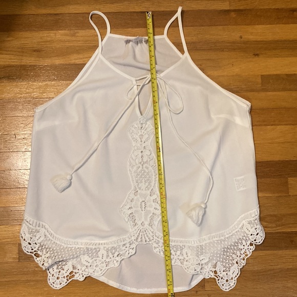 *last chance!!* L’atiste | Women’s white tank with open/floral print mid front - Picture 6 of 16